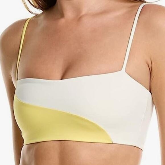 L*Space Yellow Ari Color Block Ari Top Sz M NWT - Picture 1 of 13